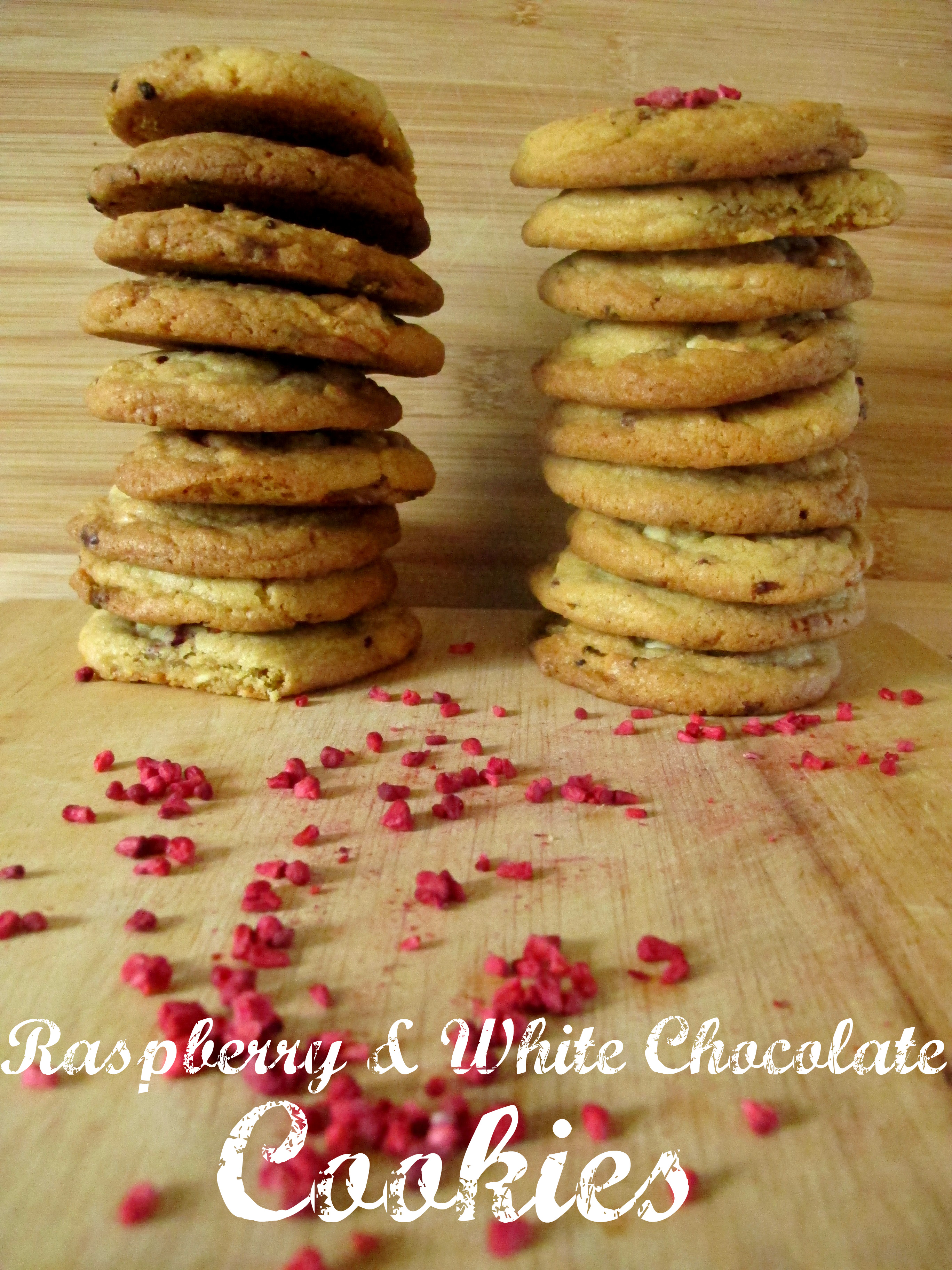 Raspberry and White Chocolate Cookies