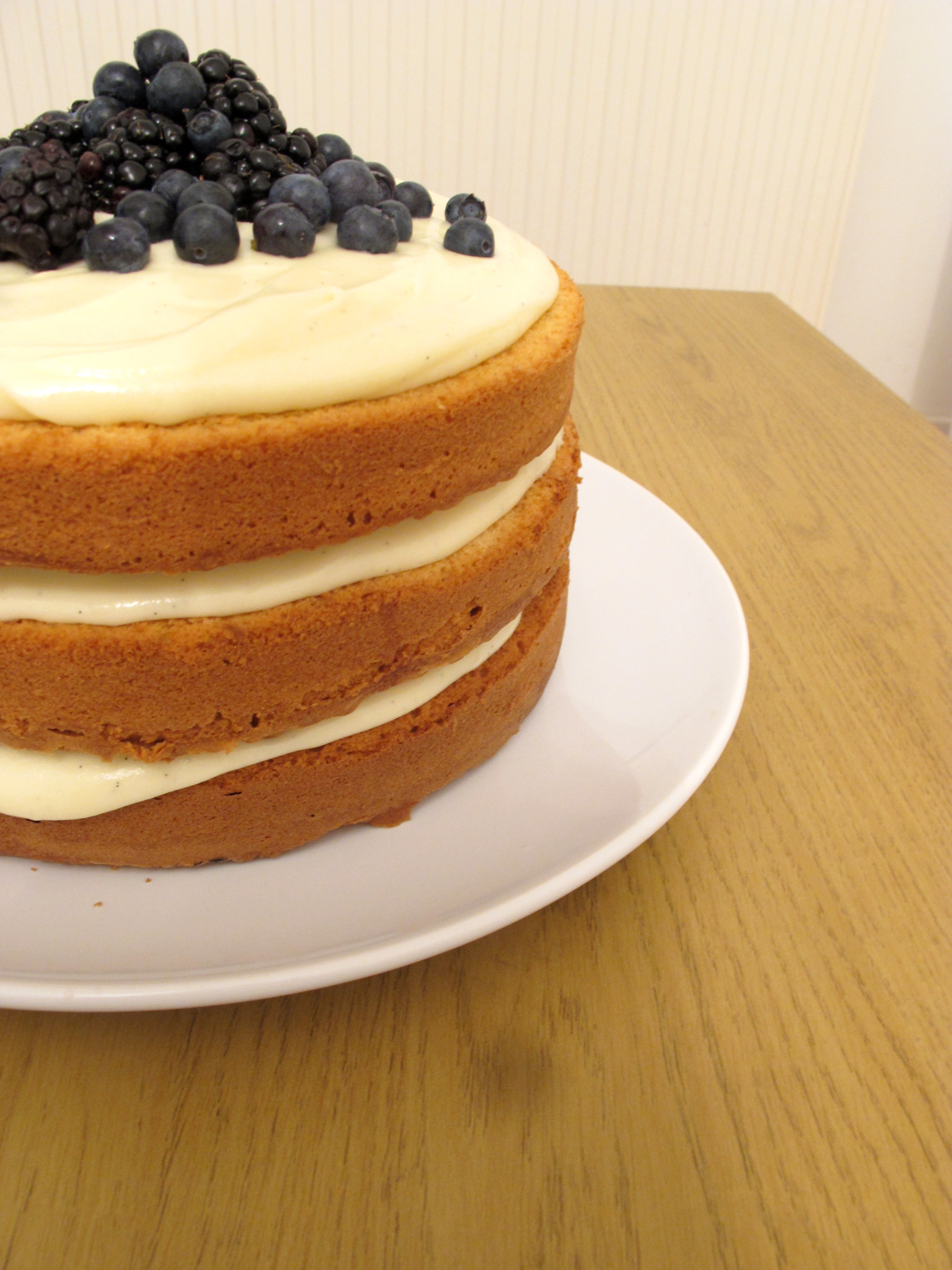 Vanilla Berry Triple Layer Cake